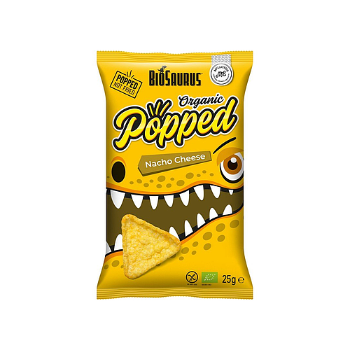Biosaurus Popped Organic Nacho Cheese Pufak 25g