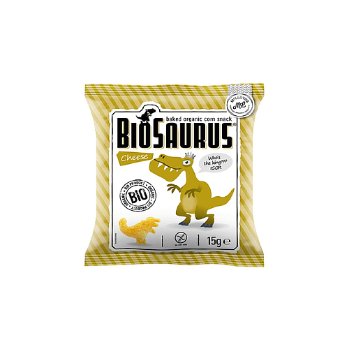 Biosaurus Popped Organic Cheese Pufak 15g
