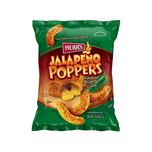 Herr's jalapeno Popoers cheese curles Pufak 85.1g