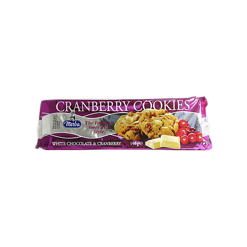 Merba White Chocolate Cranberry Cookies 150g