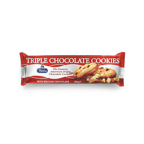 Merba Triple Chocolate Cookies with Belgian Chocolate 180g