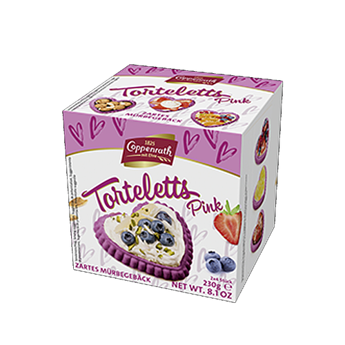 Coppenrath Tortletts Pink Biscuit 230g