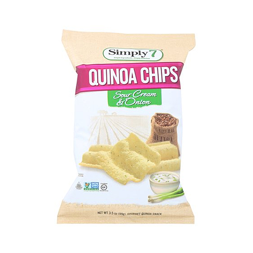 Simply 7 Quinoa Chips Sour Cream & Onion Potato 79g