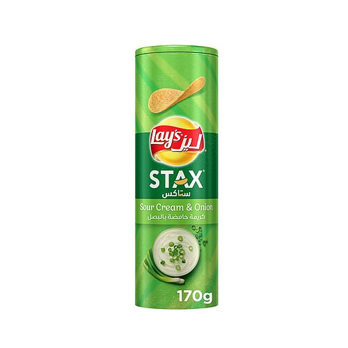 Lay's Stax Sour Cream and Onion Potato 170g