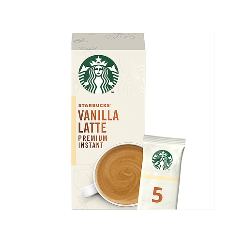 Starbucks Vanilla Latte Premium Instant Sachets Coffee 5x21.5g