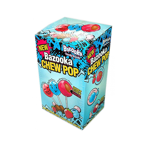 Bazooka Chew Pop Lollipop 100x14g