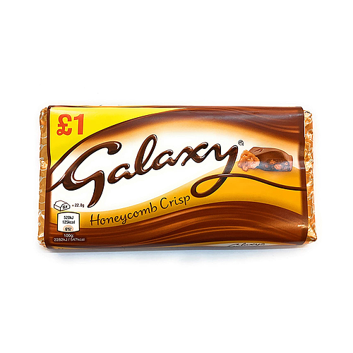 Galaxy Honeycomb Crisp Chocolate £1 Bar 114g