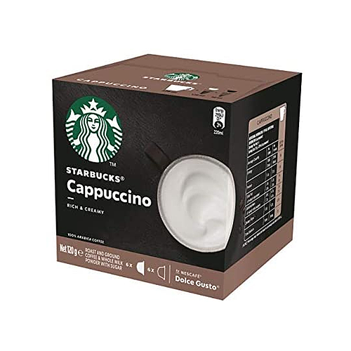 Starbucks Dolce Gusto Cappuccino Coffee Capsules 120g