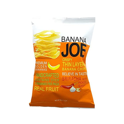Banana Joe Crispy Thin Banana Chips Sriracha 50g