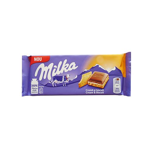 Milka Cream & Chocolate Biscuit 100g