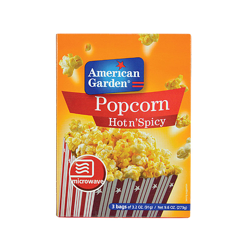 American Garden Popcorn Hot n' Spicy 273g