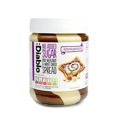 Diablo White & Duo Chocolate Spread No Added Sugar 350g