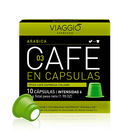 Viaggio Espresso Arabica Cafe En Capsulas 10x5.4g