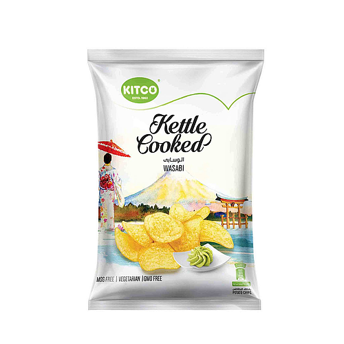 Kitco Kettle Cooked Potato Chips With Wasabi 40g