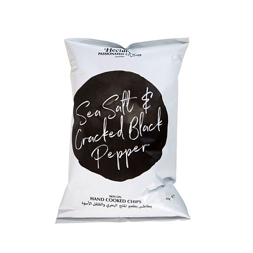 Hactare's Sea Salt & Cracked Black Pepper Chips 40g