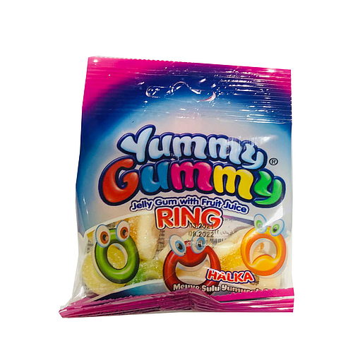 Yummy Gummy Jelly Gum With Fruit Juice Ring 20g