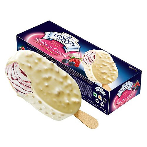London Dairy Berries n Cream Ice Cream Stick 110ml