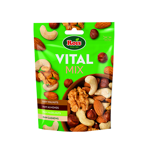 Rois Vital Mix (Raw walnuts,Raw Almonds,Raw Cashew) 120g