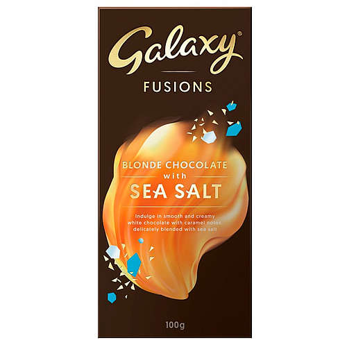 Galaxy Fusions Blonde Chocolate With Sea Salt 100g