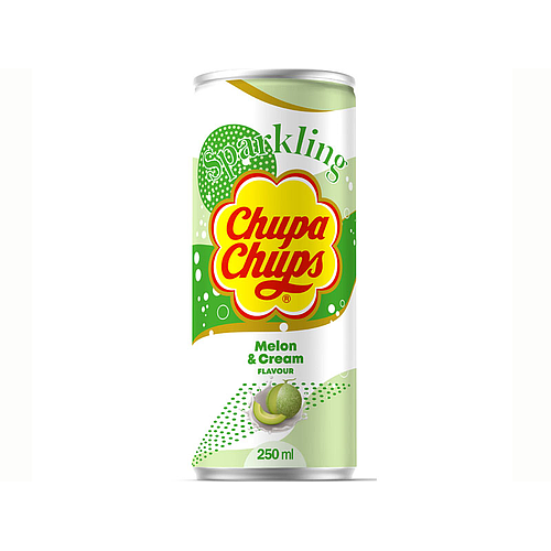 Chupa Chups Sparkling Melon & Cream Flavor Drink 250ml