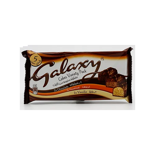 Galaxy Cakes Chocolate, Hazelnut & Vanilla Variety Pack 5x30g