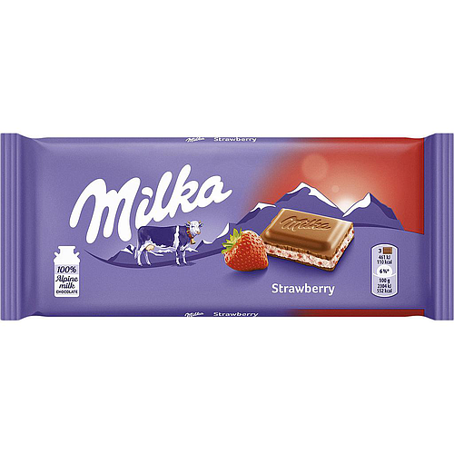 Milka Strawberry Chocolate 100gm