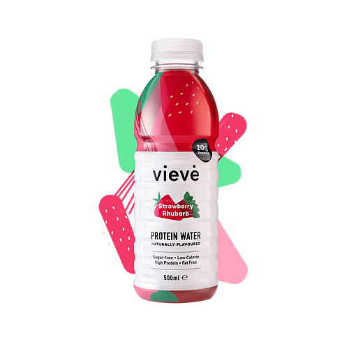 Vieve Protein Water Strawberry & Rhubarb Flavor 500ml