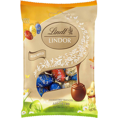 Lindt Lindor Assorted Mini Eggs Chocolate 90gm