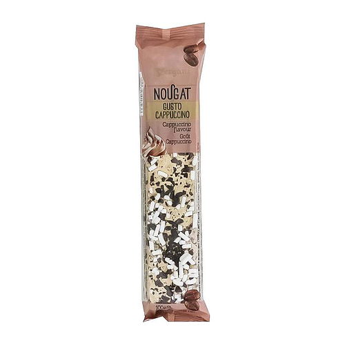 Vergani Soft Nougat With Almonds & Cappuccino Flavor Bar 100gm