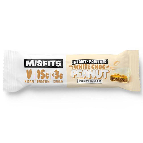 No Whey Misfits White Choc Peanut Protein Bar 45gm