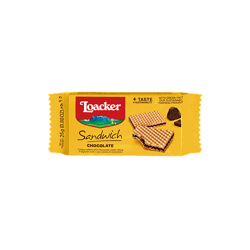 Loacker Sandwich Chocolate Wafer 25gm