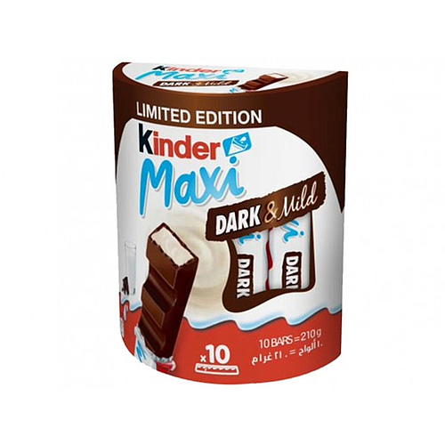 Kinder Maxi Dark & Mild Chocolate 10x21gm