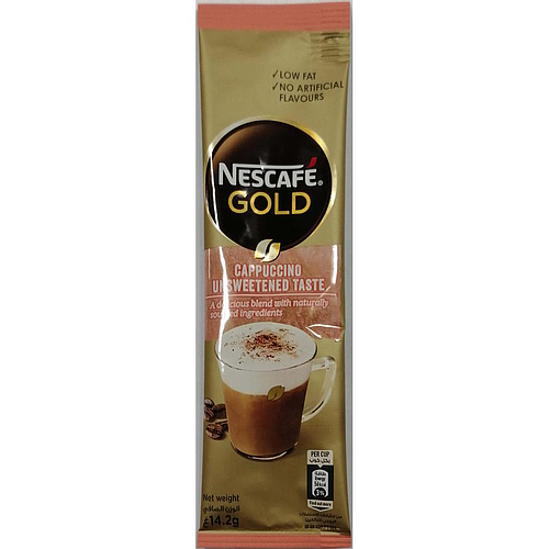 Nescafe Gold Cappuccino UnSweeted Coffee Sachet 14.2g