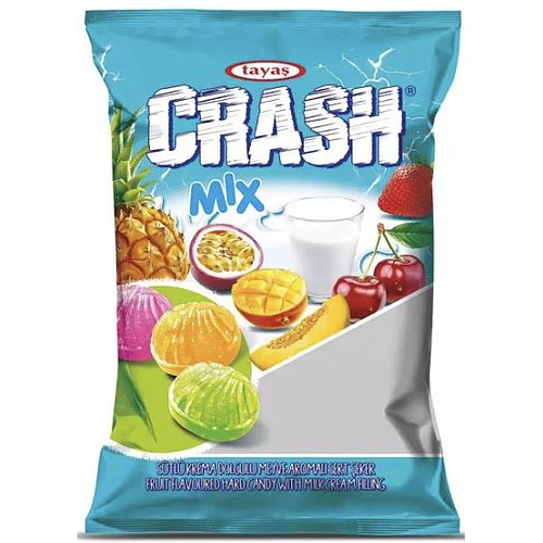 Tayas Crash Mix Fruit Flavored Milk Cream Hard Candy 1kg