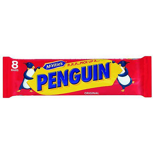 McVities Penguin Original Milk Chocolate Biscuit 8x24.6g
