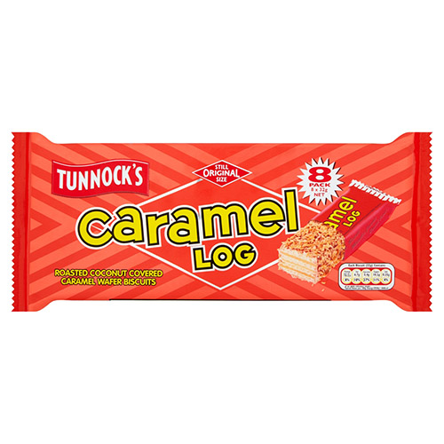 Tunnock's Caramel Log Wafer Biscuit 8x32gm