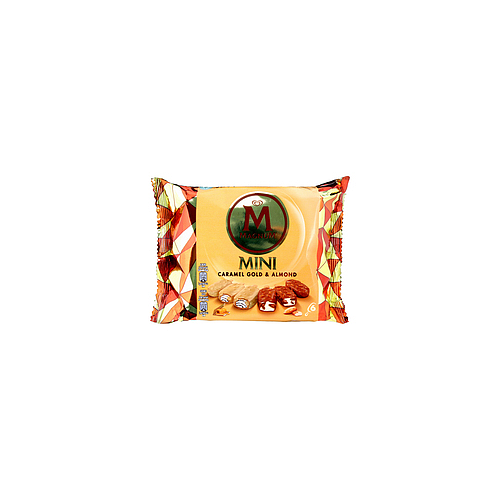 Magnum Mini Caramel Gold & Almond Ice cream 6x57.5ml