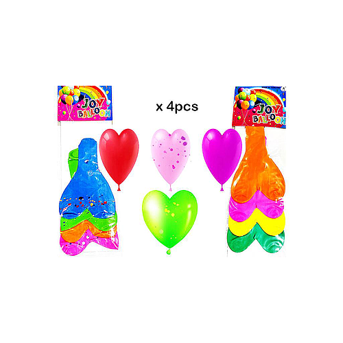 Balloon Heart Shape Toy x 4