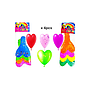 Balloon Heart Shape Toy x 4