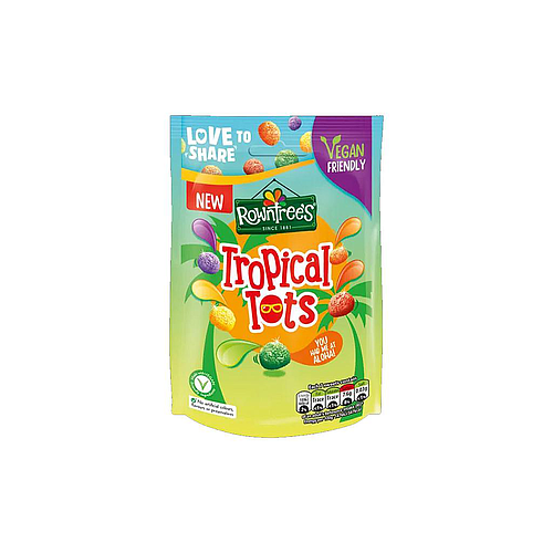 Rowntrees Tropical Tots Jelly Pouch 140g