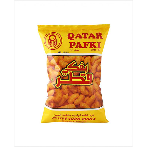 Qatar Pafki Crispy Corn Cheese Curls 25g