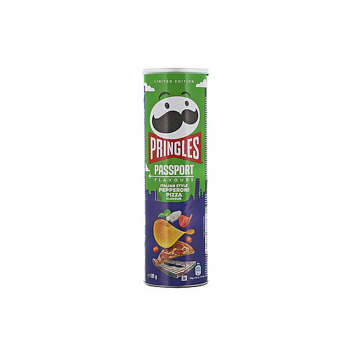 Pringles Passport Italian Style Pepperoni Pizza Flavour Chips 165gm