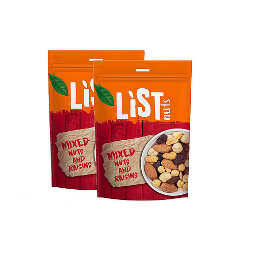 List Mix Nuts & Raisins - 2*150g 