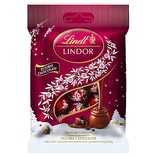 Lindt Lindor Mini Bag Double Chocolate Truffles 80g