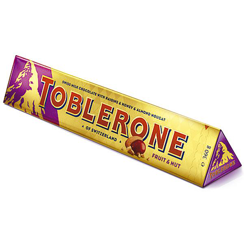 Toblerone Fruit & Nut Bar Chocolate 360g