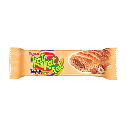 Ulker Kat Kat Tat Puff Pastry Hazelnut 28g