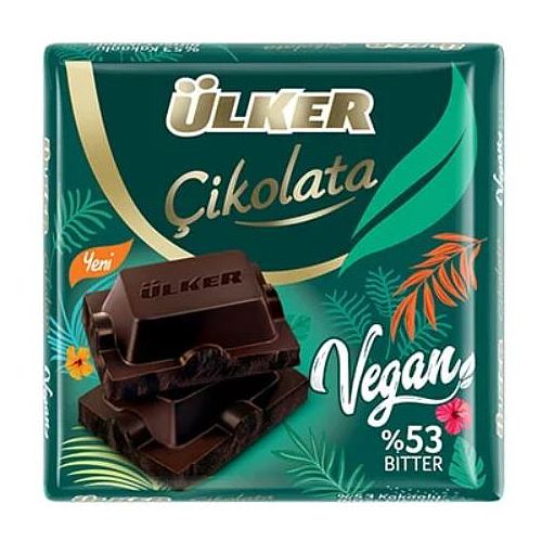 Ulker Cikolata Vegan 53% Dark Chocolate 60g