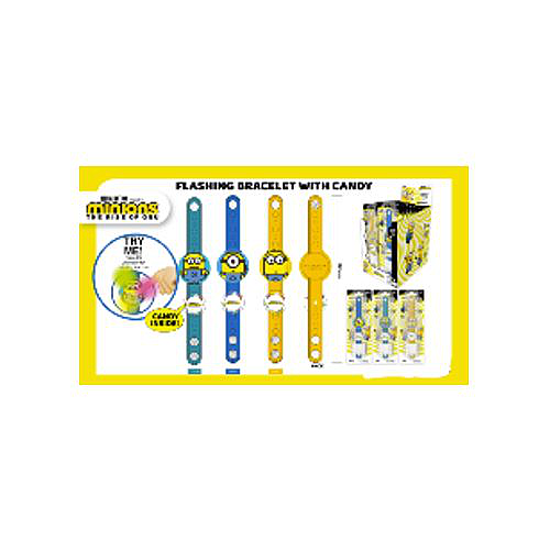 Minions Flashing bracelet with candy 10g