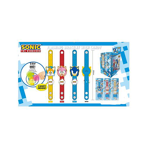Sonic Flashing bracelet with candy  10g