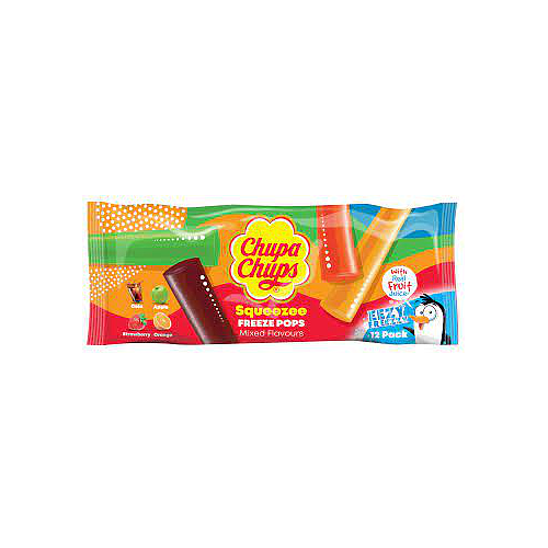 Chupa Chups Squeezee Freez Pops 12x50ml